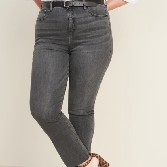 NWT Old Navy High-Waisted Flare Ankle Jeans 8 Tall - Picture 2 of 6